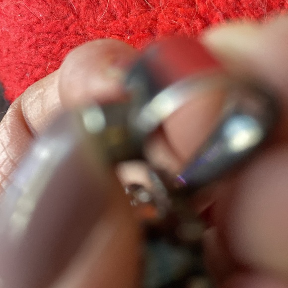 Lapis & Adventurine pendant marked 925 Sterling Silver The  bail of the pendant - Picture 7 of 8